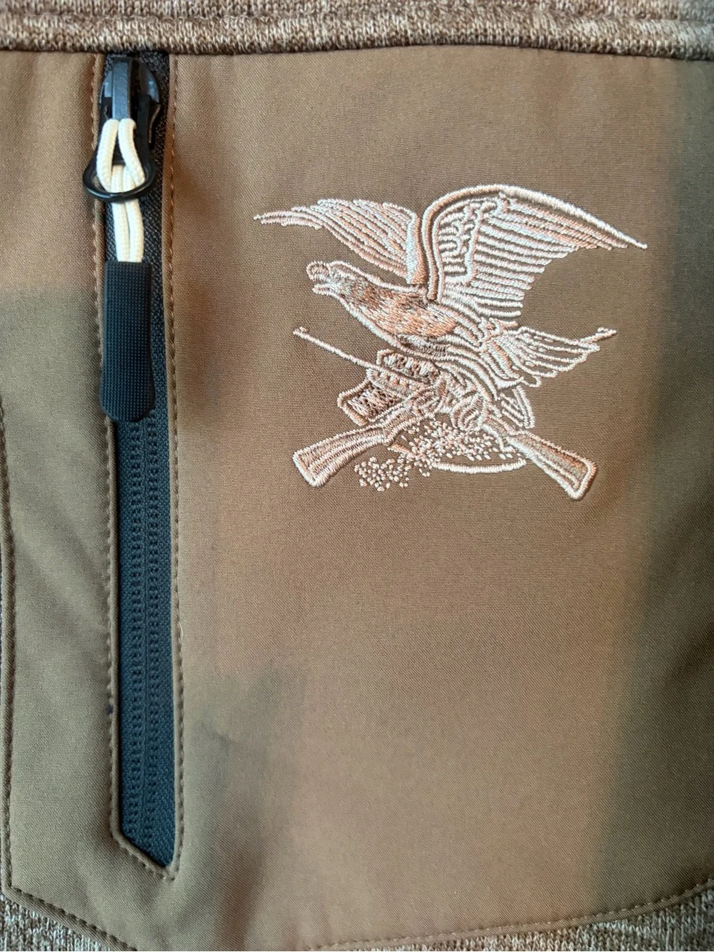 NRA Mens Dakota Ridge Performance Jacket 2XL Soft Shell Fleece Brown